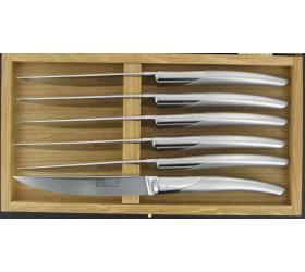 Le Thiers Table Inox sablé - coffret de 6 pièces